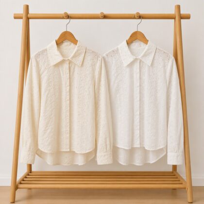 CAMISA DE BRODERIE CON FLORES